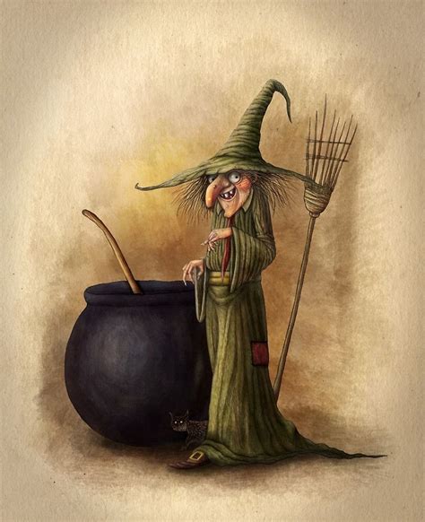 Intriguing Witch Illustrations to Amp up Your Halloween Decor